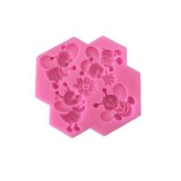 ENSEMBLE de moules époxy DE DIY, silicone, abeille, rose, 120x137x10mm, Vendu par PC