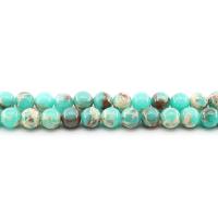 Indruk Jasper Kraal, Ronde, gepolijst, DIY & verschillende grootte voor keus, blauw, Per verkocht Ca 38 cm Strand