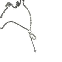 Collana in ottone, with 5cm extender chain, Lettera G, placcato color argento, gioielli di moda & per la donna, argento, assenza di nichel,piombo&cadmio, Lunghezza 39 cm, Venduto da PC