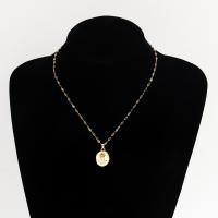 Zinc Alloy Jewelry Necklace with 5cm extender chain gold color plated fashion jewelry & for woman & enamel golden 20mm Length 41 cm Sold By PC