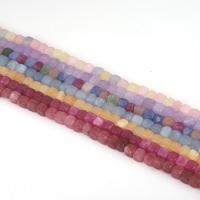 Geverfd Marmer Kraal, Square, gepolijst, DIY, meer kleuren voor de keuze, 8x8mm, Ca 50pC's/Strand, Verkocht door Strand