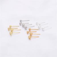 Brass Earring Stud Component plated DIY nickel lead & cadmium free Sold By PC