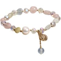 Bracelets de cristal, morganite, avec cristal, Style coréen & pour femme, Longueur Environ 6.5 pouce, Vendu par PC