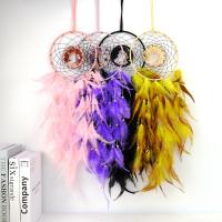 Mode Dreamcatcher, Veer, met Ijzer, Opknoping, meer kleuren voor de keuze, 600mm, Verkocht door PC