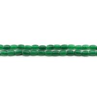 Jade helmiä, Jade Malesia, Ämpäri, kiiltävä, tee-se-itse, vihreä, 6x9mm, N. 43PC/Strand, Myymät Strand