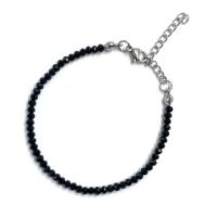 Kristal armbanden, Ronde, handgemaakt, voor vrouw & gefacetteerde, meer kleuren voor de keuze, 3mm, Lengte 19-21 cm, Verkocht door PC