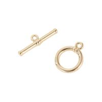 Messing Toggle sluiting, gold plated, DIY, 17.9*5.24mm,13.85*11mm, Verkocht door PC