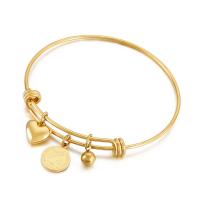 304 roestvrij staal Bangle, rack plating, Verstelbare & verschillende ontwerpen voor de keuze & voor vrouw, meer kleuren voor de keuze, 11mm,12mm,6mm, Binnendiameter:Ca 65mm, Verkocht door PC