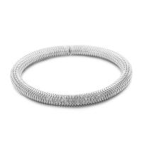 Roestvrij staal armbanden, 304 roestvrij staal, Donut, rack plating, voor vrouw, meer kleuren voor de keuze, 6mm, Binnendiameter:Ca 60mm, Verkocht door PC