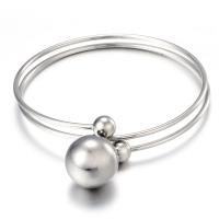 304 roestvrij staal Bangle, Ronde, rack plating, Verstelbare & voor vrouw, meer kleuren voor de keuze, 8mm,17mm, Binnendiameter:Ca 50mm, Verkocht door PC