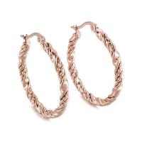 Mens acier inoxydable Hoop boucles d'oreilles, Acier inoxydable 304, beignet, accumuler placage, pour femme, plus de couleurs à choisir, 30x3mm, Vendu par paire