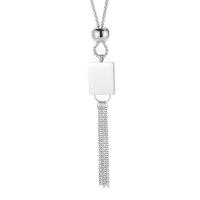 Chaîne en acier inoxydable Collier Sweater, Acier inoxydable 304, cadre, accumuler placage, pour femme, plus de couleurs à choisir, 24x19mm, Longueur Environ 60 cm, Vendu par PC