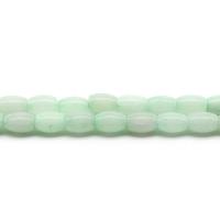 Natural Chalcedony Bead barrel polished dyed & DIY light green Approx Sold By Strand