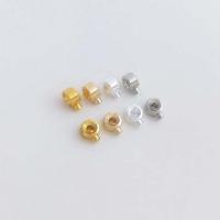 Messing Positioning Bead, plated, DIY, meer kleuren voor de keuze, nikkel, lood en cadmium vrij, 3mm, Verkocht door PC