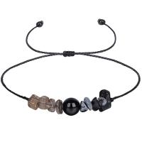 Edelsteen armbanden, met Wax, Onregelmatige, handgemaakt, mode sieraden & uniseks & verstelbaar, Lengte 18-36 cm, Verkocht door PC