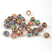 Zinc Alloy Jewelry Beads gold color plated DIY & enamel nickel lead & cadmium free Sold By PC