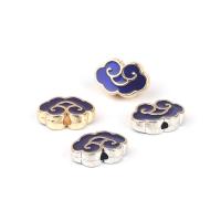 Imitatie cloisonné zink legering kralen, Zinc Alloy, plated, DIY & glazuur, meer kleuren voor de keuze, nikkel, lood en cadmium vrij, 8x12mm, Verkocht door PC