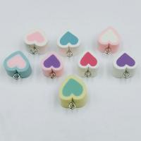 Polymer Ton Anhänger, Herz, DIY, keine, 15x10mm, ca. 100PCs/Tasche, verkauft von Tasche