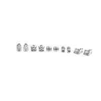 99 % Sterling Silber Beads, 99%, poliert, verschiedene Stile für Wahl, originale Farbe, verkauft von PC