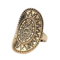 Sinc Alloy Finger Ring, dath an óir antique plátáilte, jewelry faisin & méid éagsúla do rogha & do bhean, nicil, luaidhe & caidmiam saor in aisce, 32x20mm, Díolta De réir PC