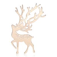 Zinc Alloy Brocher, Deer, forgyldt, for kvinde, flere farver til valg, nikkel, bly & cadmium fri, 35x61mm, Solgt af PC