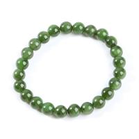 Jasper Stone Armband, Ronde, uniseks & verschillende grootte voor keus, groen, Lengte Ca 18 cm, Verkocht door PC