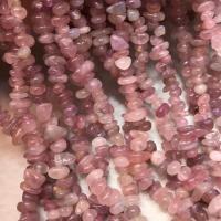 Natuurlijke Rose Quartz parels, Rozenkwarts, Onregelmatige, gepolijst, DIY, roze, Per verkocht Ca 40 cm Strand