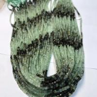 Perline gioielli gemme, Pietra naturale, Quadrato, lucido, DIY & sfaccettati, verde, 2-2.5mm, Venduto per Appross. 38 cm filo