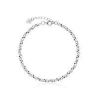 Argento Bracciali, 925 sterline d'argento, placcato platino, gioielli di moda & per la donna, colore originale, 200mm, Venduto da PC