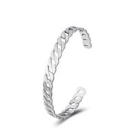 304 Cruach dhosmálta Chufa Bangle, snasta, Inchoigeartaithe & do bhean, dath bunaidh, 62mm, Díolta De réir PC