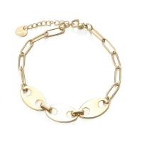 Titanium armbanden, Titanium Staal, voor vrouw, gouden, Lengte Ca 7.09 inch, Verkocht door PC