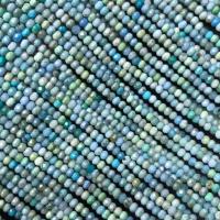 Turkos pärlor, Flat Round, polerad, DIY, skyblue, 2x3mm, Såld Per Ca 14 inch Strand