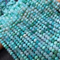 Amazonite Pärlor, Amazonit, Flat Round, polerad, DIY & fasetterad, skyblue, 4x5.80mm, Såld Per Ca 14 inch Strand