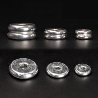 Messing Spacer Kralen, Rond plat, silver plated, verschillende hoeveelheid naar keuze & DIY & verschillende grootte voor keus, zilver, nikkel, lood en cadmium vrij, Verkocht door Bag