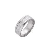 Bague acier titane, beignet, bijoux de mode & unisexe & normes différentes pour le choix, argent, Taille:6-11, Vendu par PC