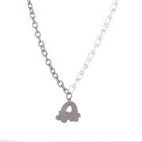 Collana di titanio acciaio, Titantium acciaio, with acrilico, with 5cm extender chain, Cloud, gioielli di moda & unisex & regolabile, colore originale, Lunghezza 50 cm, Venduto da PC