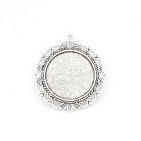 Zinc Alloy vedhæng Cabochon Setting, forgyldt, flere farver til valg, 33x30mm, Indvendig diameter:Ca. 20mm, Solgt af PC