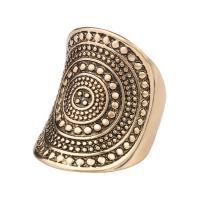 Zinc Alloy Finger Ring antique gold color plated fashion jewelry & Unisex nickel lead & cadmium free 31mm Sold By PC