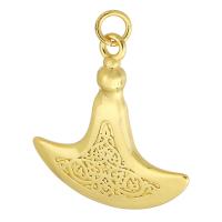 Messing hangers, gold plated, mode sieraden & DIY & voor vrouw, gouden, 25x27x4mm, Gat:Ca 3mm, 10pC's/Lot, Verkocht door Lot