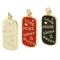 Brass Jewelry Pendants gold color plated fashion jewelry & DIY & for woman & enamel Approx 3mm Sold By Lot