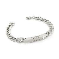 Stainless Steel smycken Armband, 304 rostfritt stål, mode smycken & för människan, fler färger för val, 4*42mm,8mm, Såld Per Ca 8.66 inch Strand