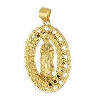 Bijoux pendentifs en laiton, Placage de couleur d'or, bijoux de mode & DIY & pour femme, doré, 19.50x29x3mm, Trou:Environ 3mm, 10PC/lot, Vendu par lot