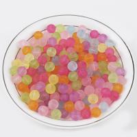 Frosted Acryl Kralen, Ronde, verschillende verpakkingen stijl voor keuze & DIY, gemengde kleuren, 10mm, Verkocht door Bag