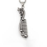 Titanium Steel Necklace Comb & for man Length Approx 23.62 Inch Sold By PC