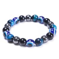 Evil Eye Jewelry Bracelet Gemstone Round handmade fashion jewelry & Unisex Length 7-9.5 Inch Sold By PC