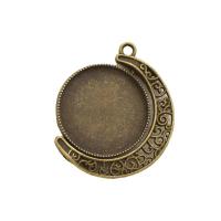 Zink-Legierung Cabochon Weissgold, Zinklegierung, plattiert, keine, Innendurchmesser:ca. 25mm, verkauft von PC