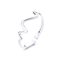 Sterling zilver ringen, 925 Sterling Zilver, golf, Verstelbare & voor vrouw, zilver, Verkocht door PC