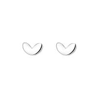 Sterling Silver Jewelry orecchino, 925 argento sterlina, Cuore, per la donna, argento, 4x3mm, Venduto da coppia