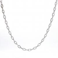 Stainless Steel Chain Ogrlica, 304 nehrđajućeg čelika, s 1.97inch Produžetak lanac, modni nakit & možete DIY & različitih stilova za izbor, izvorna boja, 1x4x7.50mm, Dužina Približno 6.3 inčni, Približno 17.72 inčni, Prodano By PC