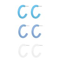 Zinc Alloy Stud Earring Letter C fashion jewelry & for woman & enamel nickel lead & cadmium free 20mm Sold By Set